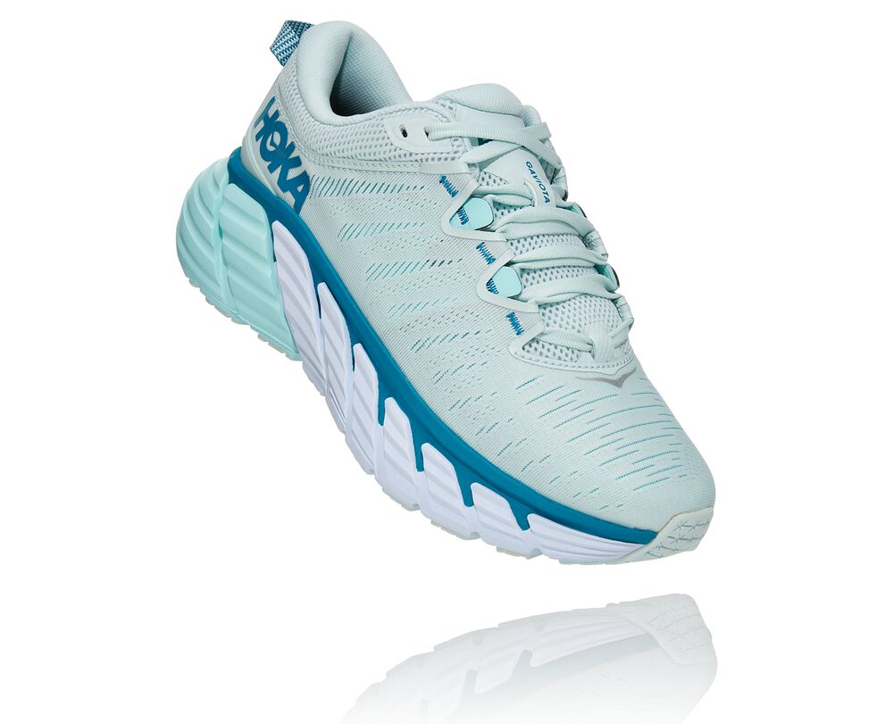 Hoka One One Gaviota 3 Huvudväg löparskor Dam LjusTurkos - SE-0628193